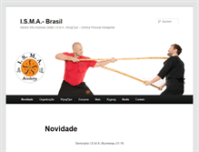 Tablet Screenshot of isma-brasil.com